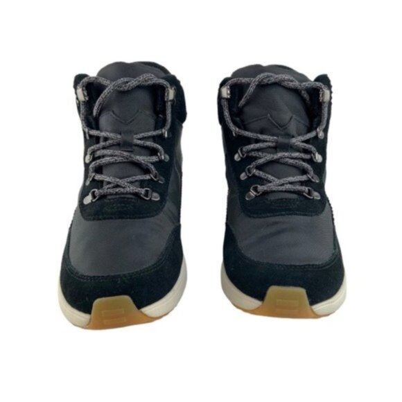 Toms Black Cascada Textile Suede Lace Up Boots - Picture 2 of 8